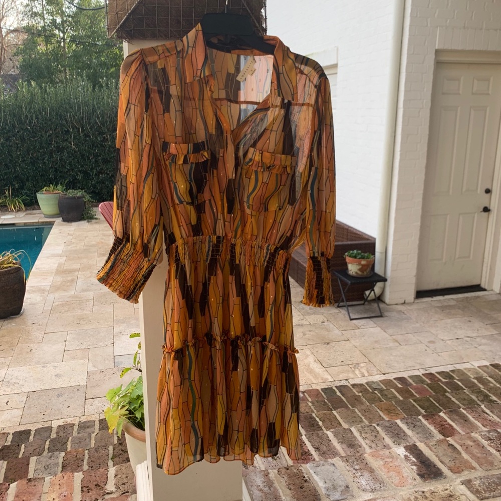 Long sleeve western dress